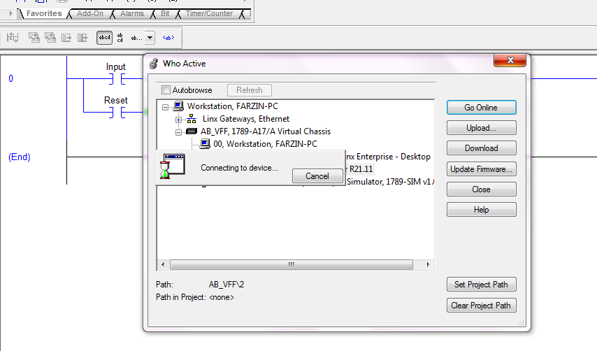 Problem with RSlogix 5000 Emulator Problem with RSlogix 5000 Emulator