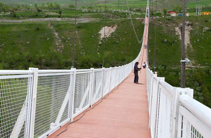 بزرگترین پل معلق خاور میانه - مشکین شهر- استان اردبیل