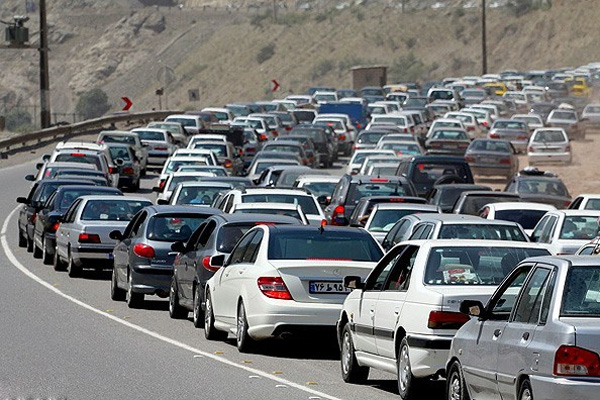 وضعیت ترافیک در محور کرج چالوس