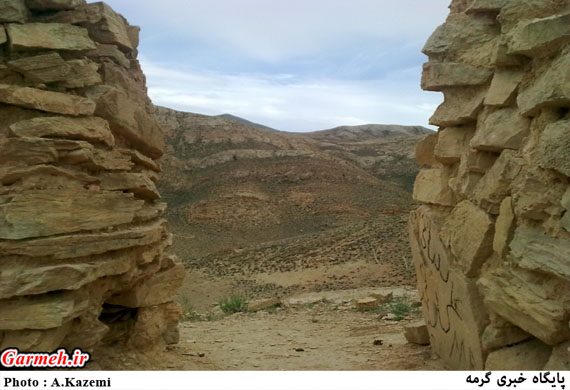قلعه خداوردی درق نمادی از تمدن کهن شهرستان گرمه / تصاویر