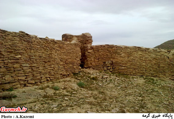 قلعه خداوردی درق نمادی از تمدن کهن شهرستان گرمه / تصاویر