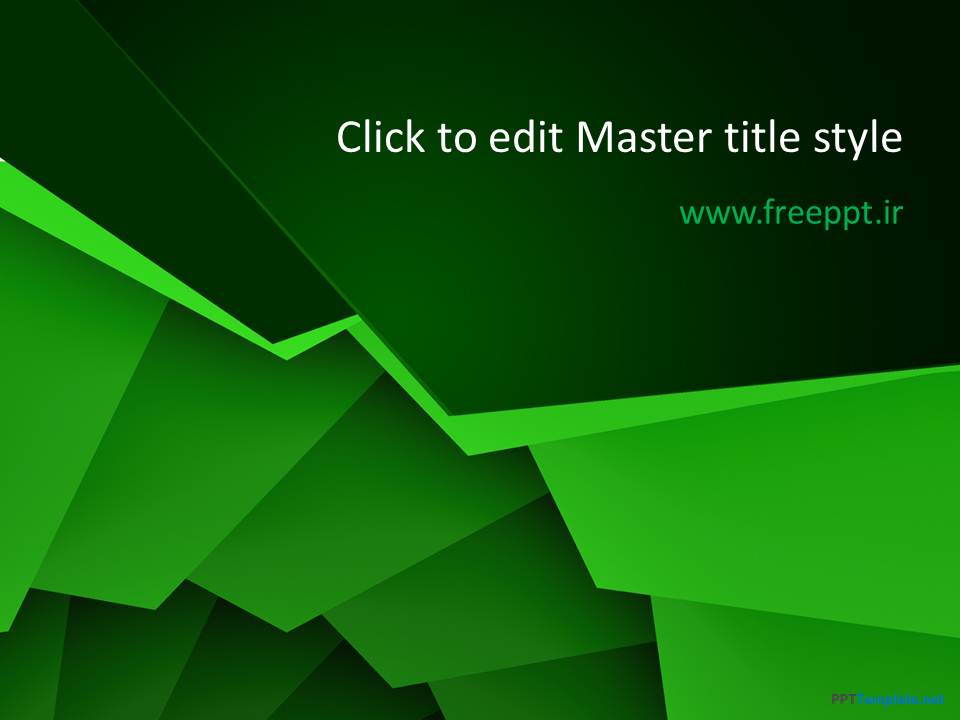 قالب پاورپوینت تم سبز قالب پاورپوینت تم سبز