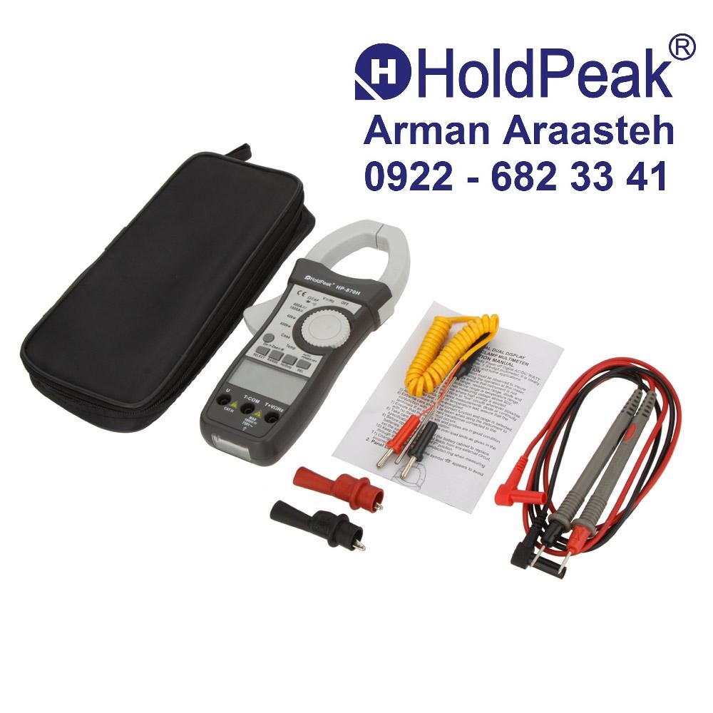 Power Clamp Meter-HP-870H  کلمپ متر توان  ACوDC   تکفاز - مدل HP-870H