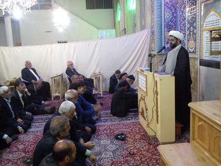 سخنرانی امام جمعه قهدریجان در مسجد شهید بهشتی