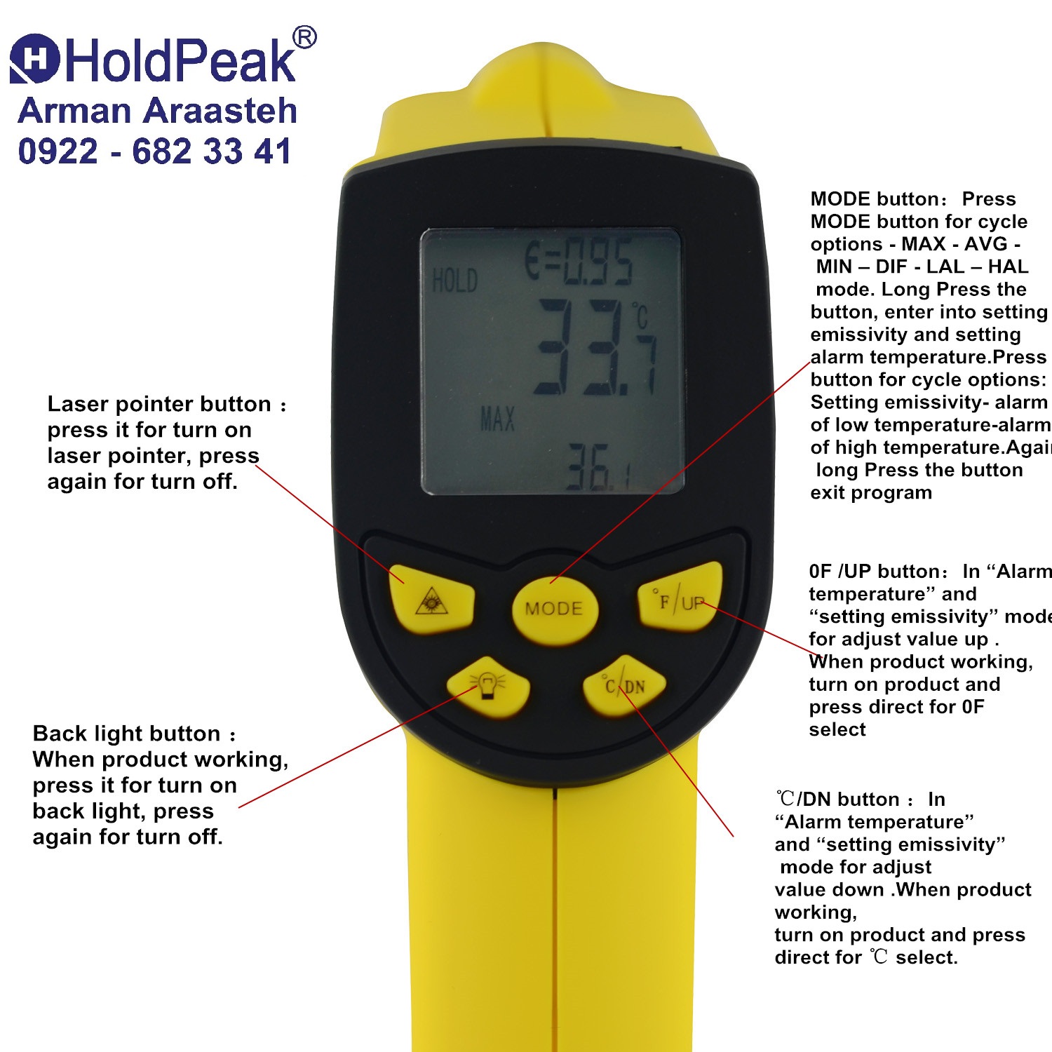 Smart-Sensor-AR882A+-Digital-Infrared-Thermometer-High-precision--high-temperature-1850C-Metallurgy-special-thermometer-786-3 سعپپثقغ Smart-Sensor-AR882A+-Digital-Infrared-Thermometer-High-precision--high-temperature-1850C-Metallurgy-special-thermometer-786-3 سعپپثقغ