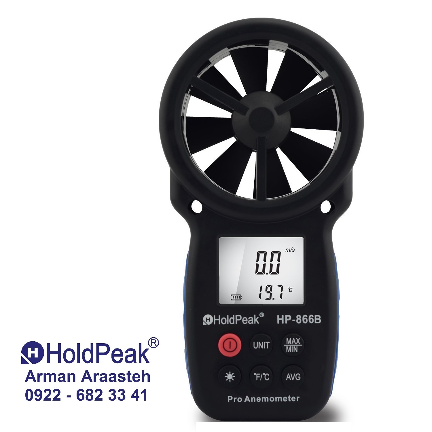 فلومترآنمومتر جریان باد سنج باد سنج دبی سنج flow meter or Anemometer برندهولدپیک هلدپیک holdpeak   (8)