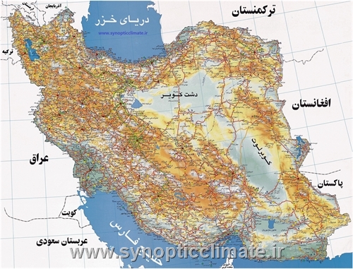 دانلود نقشه راه های ایران با بزرگ نمایی بی نهایت