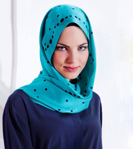 روسری آبی مدرن