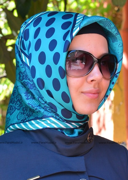 روسری آبی