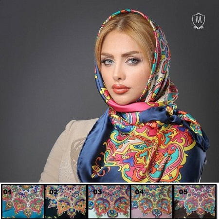 روسری ابریشمی زیبا