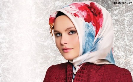 روسری اریشمی سفید