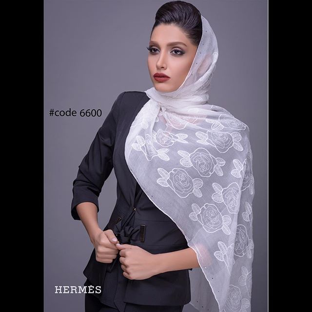 شال و روسری کنزو سفید زنانه