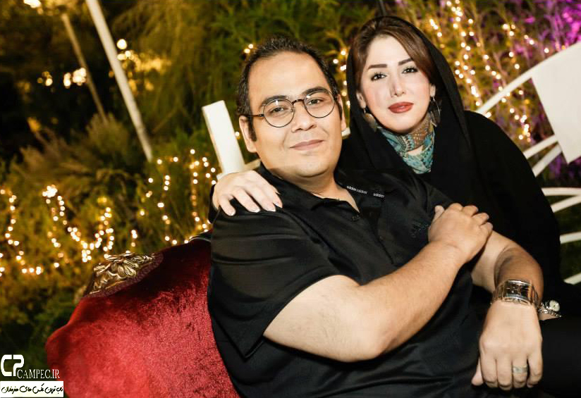 عکس شخصی رضا داود نژاد و همسرش غزل بدیعی
