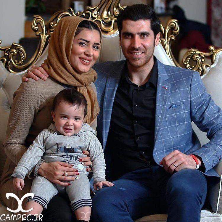 شهرام محمودی و همسر و پسرش