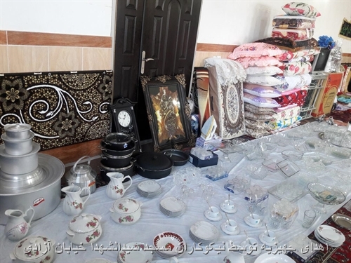 اهداء 5 جهیزیه و 2 سیسمونی به همت بنیاد خیریه یاران مهر اوجان