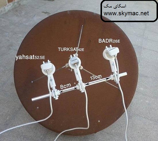 آموزش نصب ماهواره(Yahsat-1A (52.5° East