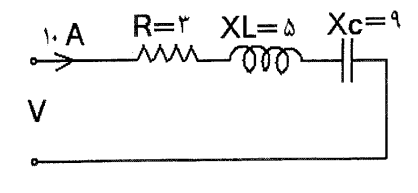 امپدانس مدار  ضریب قدرت مدار  ولتاژ کل مدار