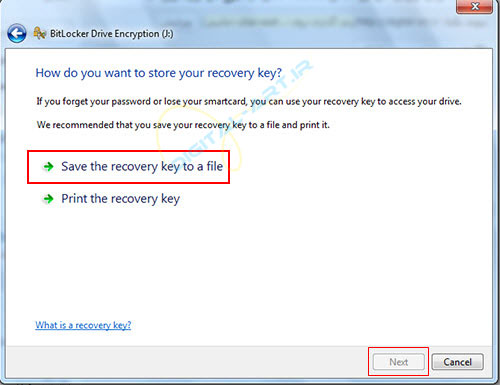 رمز گذاری روی درایو ها و حافظه های جانبی در ویندوز 7 - 02