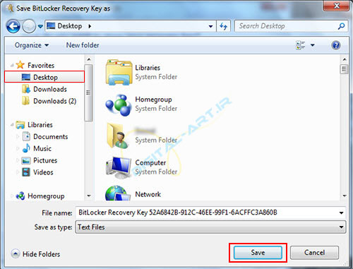 رمز گذاری روی درایو ها و حافظه های جانبی در ویندوز 7 - 04