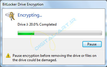 رمز گذاری روی درایو ها و حافظه های جانبی در ویندوز 7 - 06
