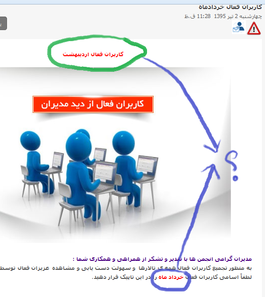 پاسخ به:کاربران فعال خردادماه