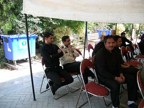 مراسم سالگرد شهادت شهید والامقام محمّد علی دولت آبادی در جوار معطر شهید واقع دربهشت زهرا(س) – شهید محمّد علی دولت آبادی اولین شهید پلیس 110 فاتب