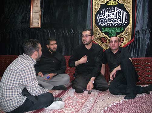 مراسم هیئت زوّارالحسین(ع) در روز شهادت امیرالمومنین امام علی(ع) ویژه گرامیداشت چهارمین سالگرد شهادت خادم الحسین(ع) شهید محمّد علی دولت آبادی