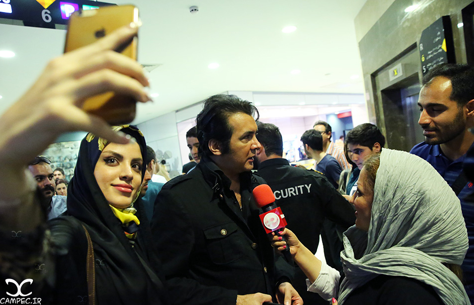 حسام نواب صفوی در اکران مردمی فیلم چهارشنبه
