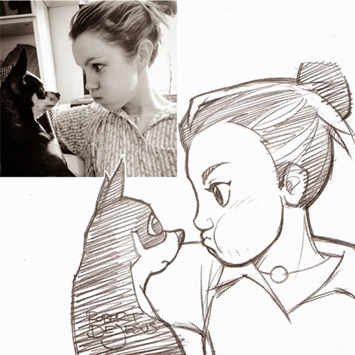 17_Robert_DeJesus_Selfies_made_into_Animé_Drawings_www_designstack_co.jpg (550×550)