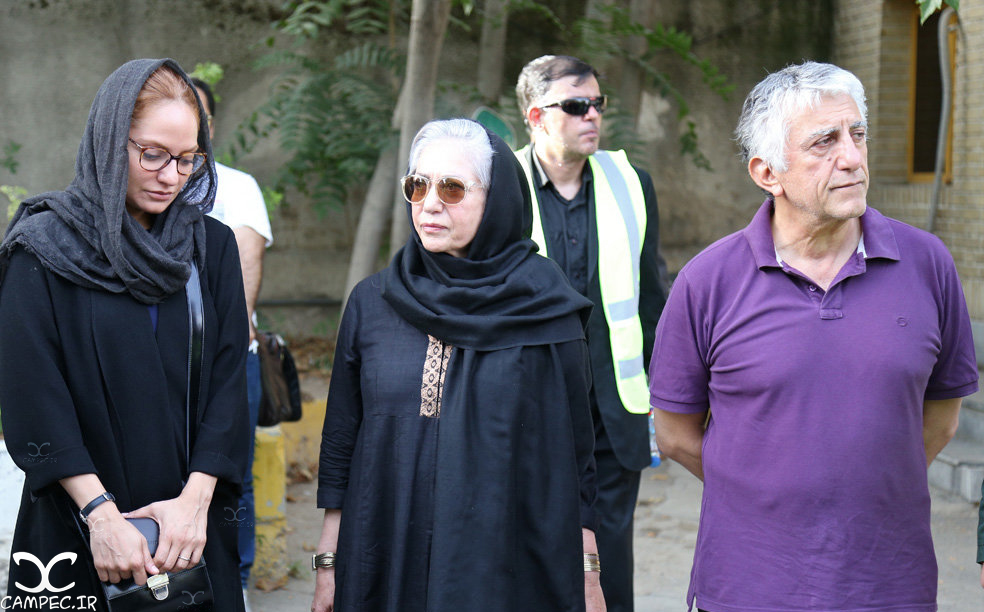 بازیگران در مراسم یادبود عباس کیارستمی