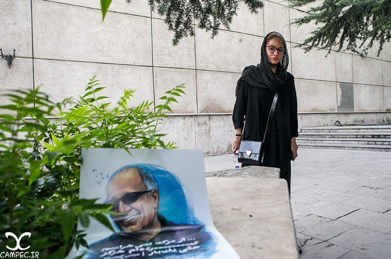 مهناز افشار در مراسم یادبود عباس کیارستمی