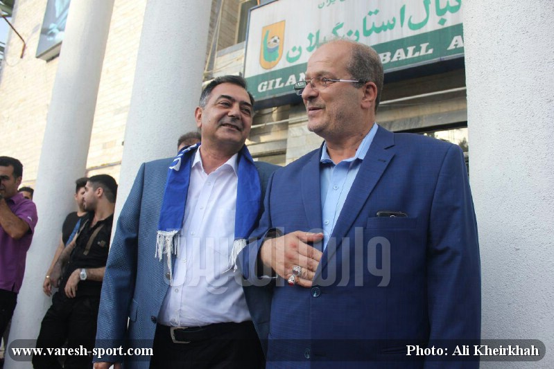 گزارش تصویری استقبال از سامر رجب اف و اسماعیل حاجی پور