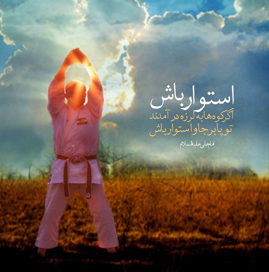 امام علی علیه السلام:اگر کوهها به لرزه در آمدند تو پابرجا باش 