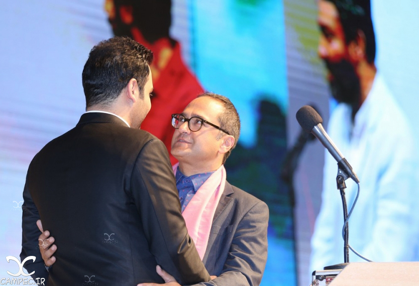 رامبد جوان و احسان علیخانی در اختتامیه جشنواره فیلم سلامت