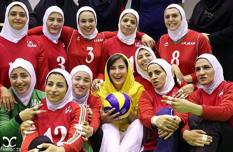 مهتاب کرامتی در جمع ملی پوشان والیبال نشسته ایران
