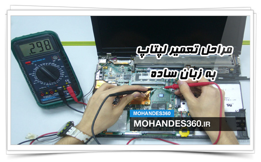 مراحل تعمیر لپتاپ به زبان ساده