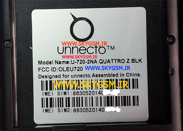 رام فایل فلش firmware  UNNECTO U-720-2NA QUATTRO Z BLK 