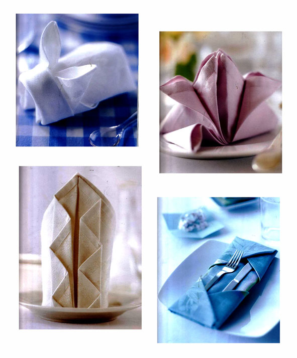 انواع تا کردن دستمال میز غذا خوری با اوریگامی - دیدیر بورسین