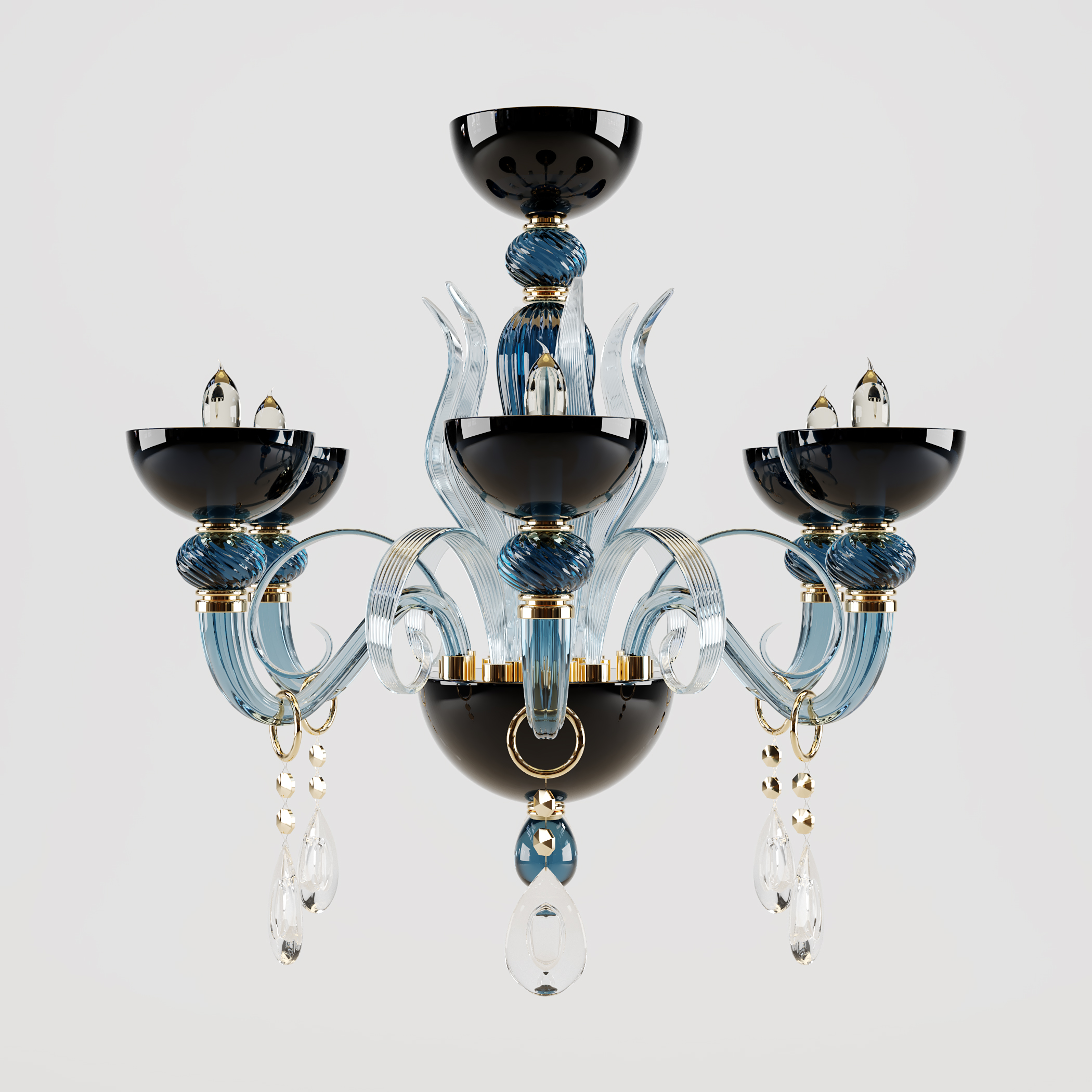 Classic Chandelier Render 03