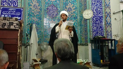 همکاری کتابخانه و مسجد در مراسم عزاداری سردار سلیمانی