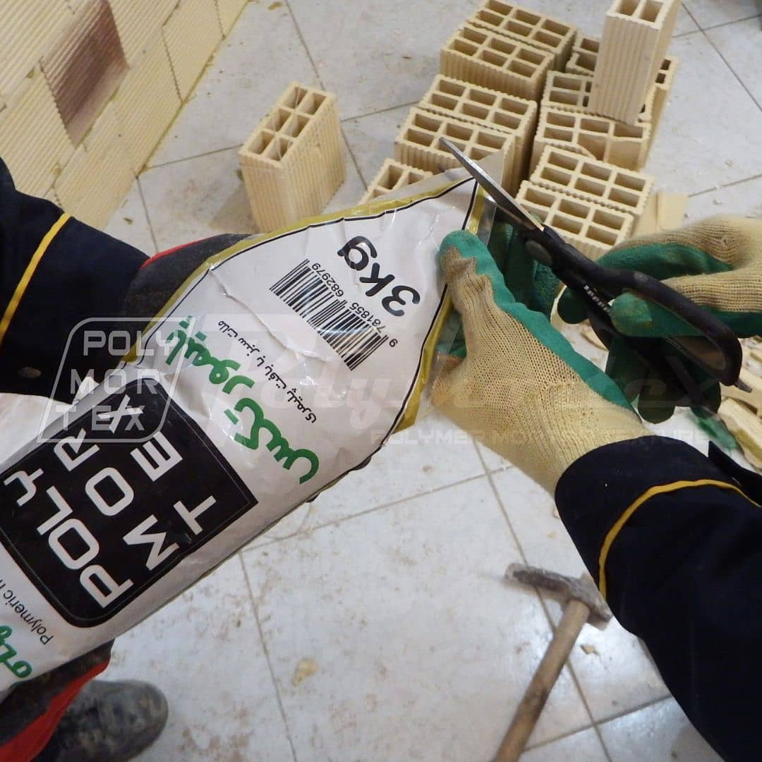 اجرای سریع ملات خمیری پلیمورتکس