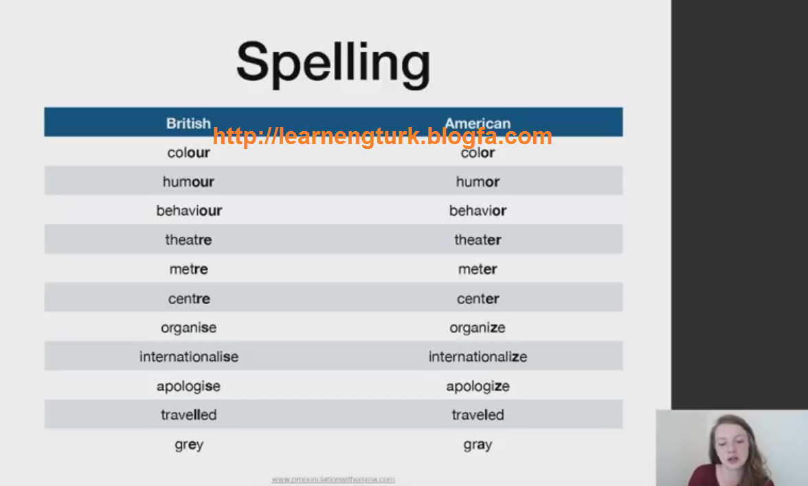 تفاوت بین لغات و لهجه در زبان انگلیسی (لهجه بریتیش و امریکن)