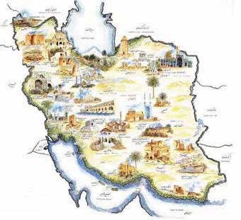 عکس فانتزی نقشه ایران
