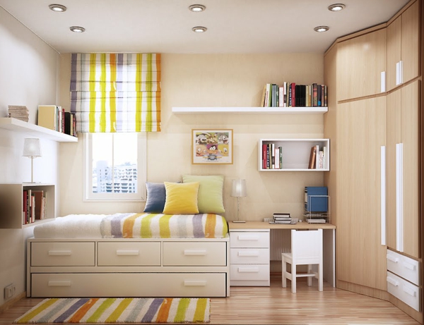 10 ایده برای اتاق خواب های کوچک