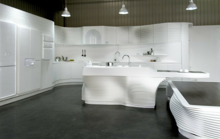 طراحی دکوراسیون آشپزخانه به سبک آینده