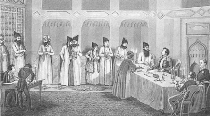 عهدنامه گلستان 1 امضای عهدنامه گلستان
