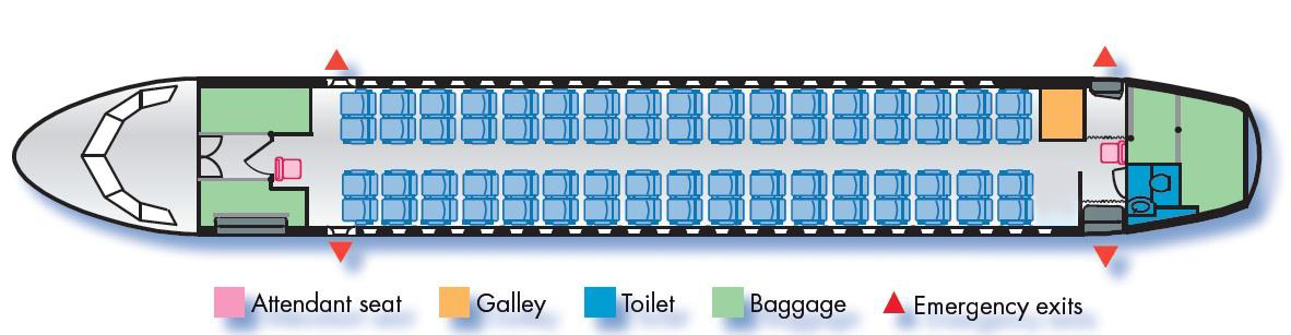 Схема самолета atr 72 utair