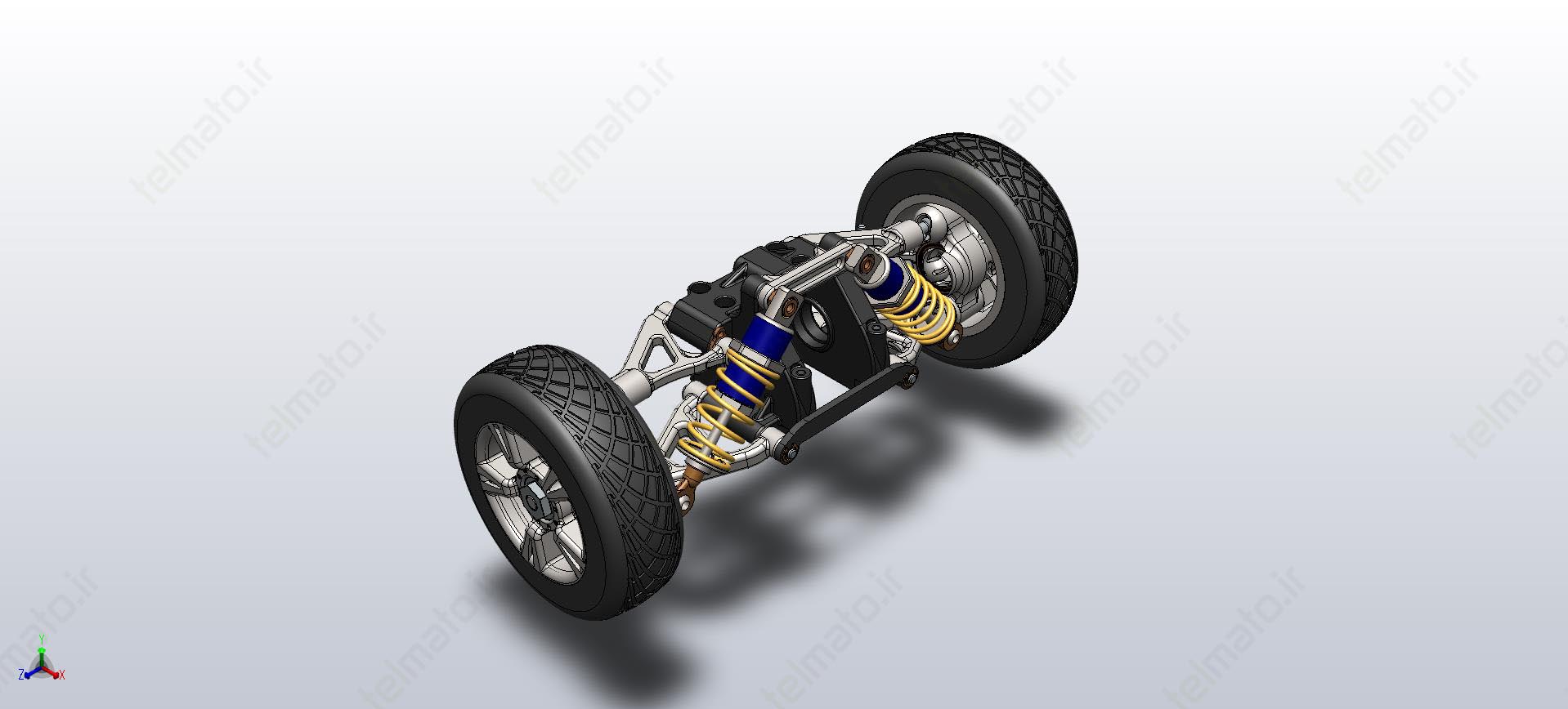 دانلود پروژه طراحی سیستم تعلیق خودرو در نرم افزار سالیدورک solidwork